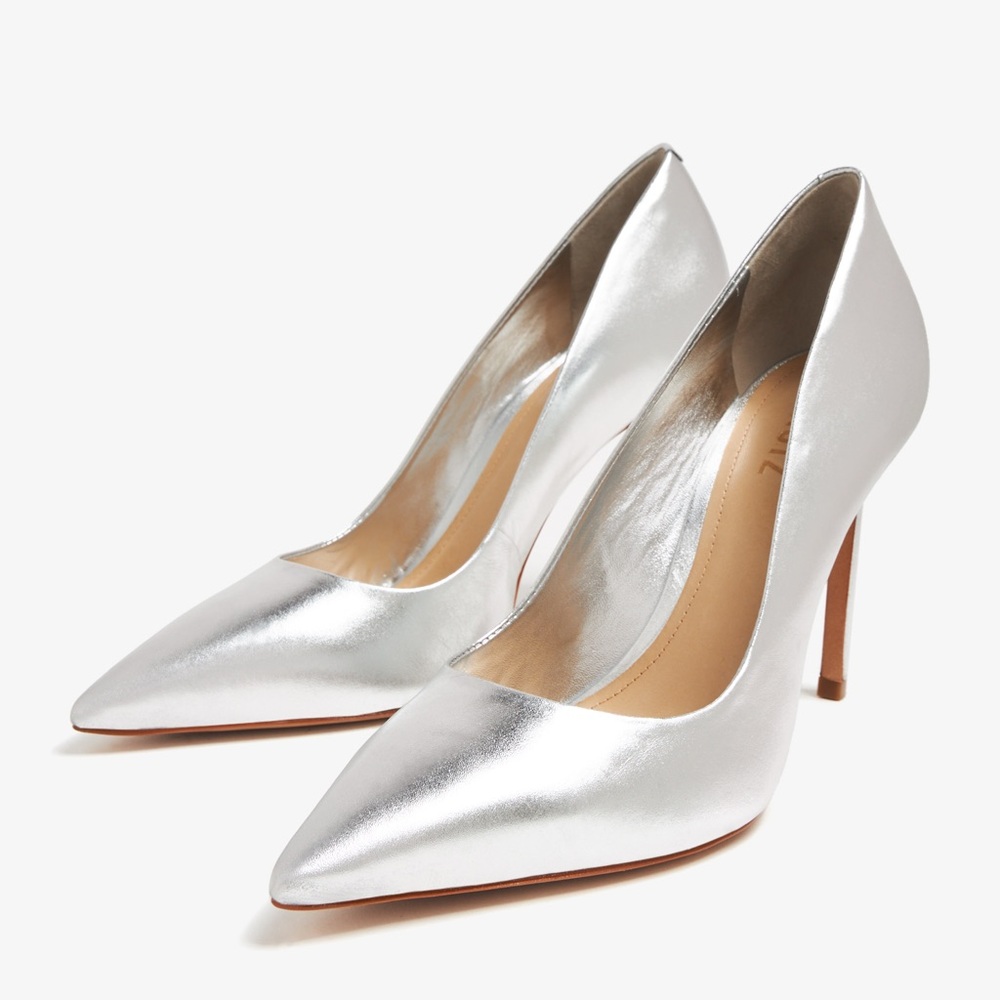 SCHUTZ silver pumps